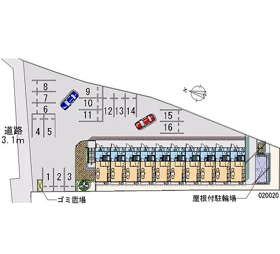 ★手数料０円★かほく市外日角　月極駐車場（LP）